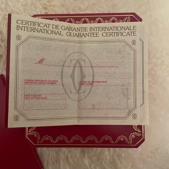 Cartier clock authentic. Never used. Saphires on the back. - Picture 5 of 6